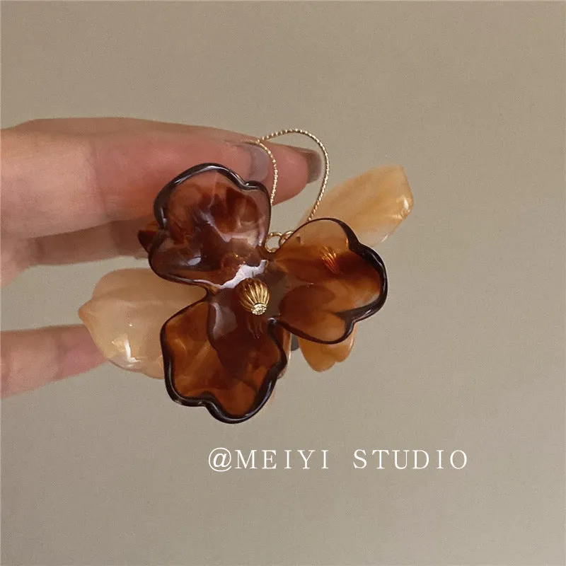 Wholesale Vintage Flower Copper Earrings