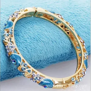 Wholesale Vintage gold-plated diamond colored bracelet light_wish_jewels