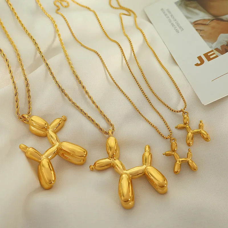 Wholesale Vintage Hip Hop Pendant Long Gold Plated Necklace light_wish_jewels