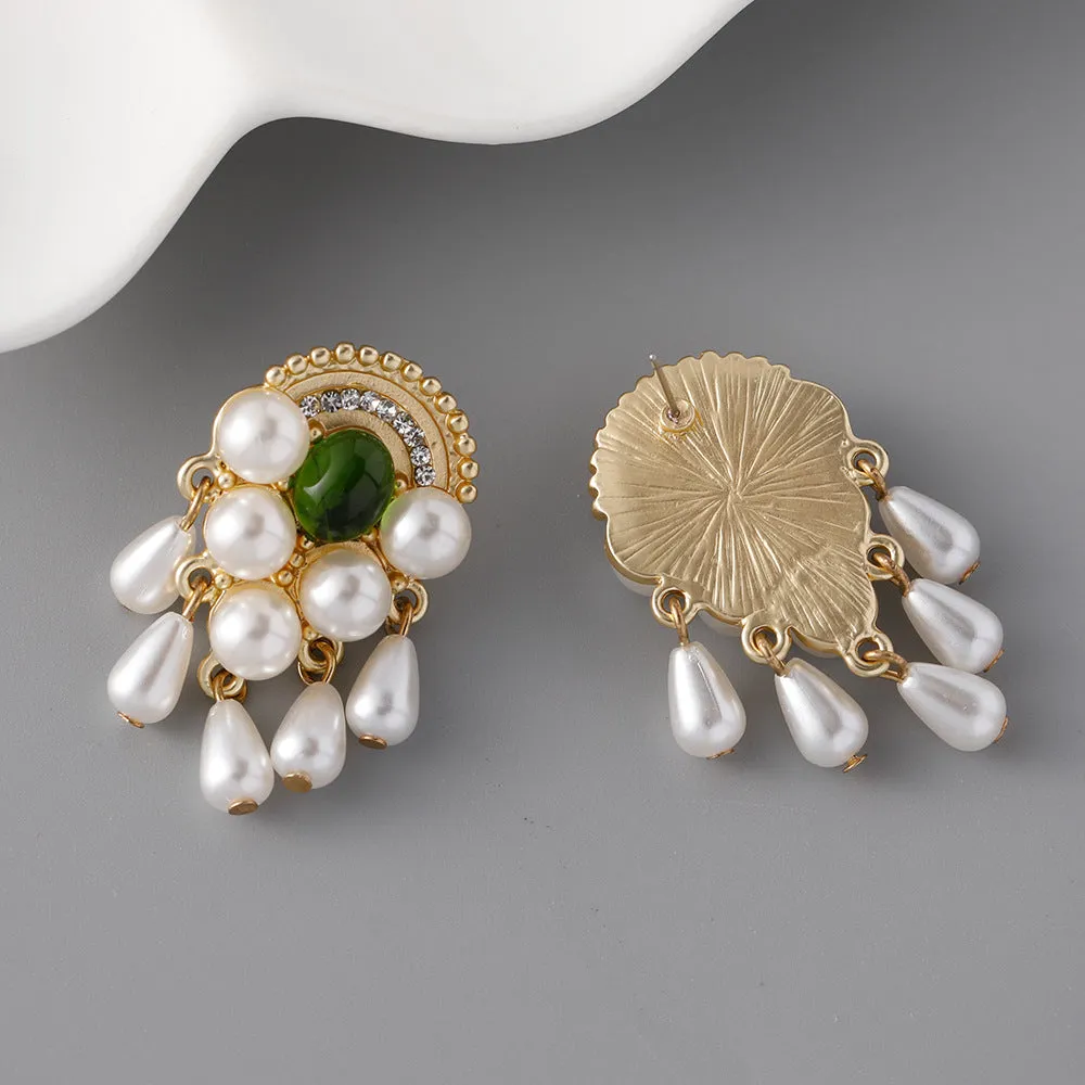 Wholesale Vintage Pearl Zinc Alloy Earrings