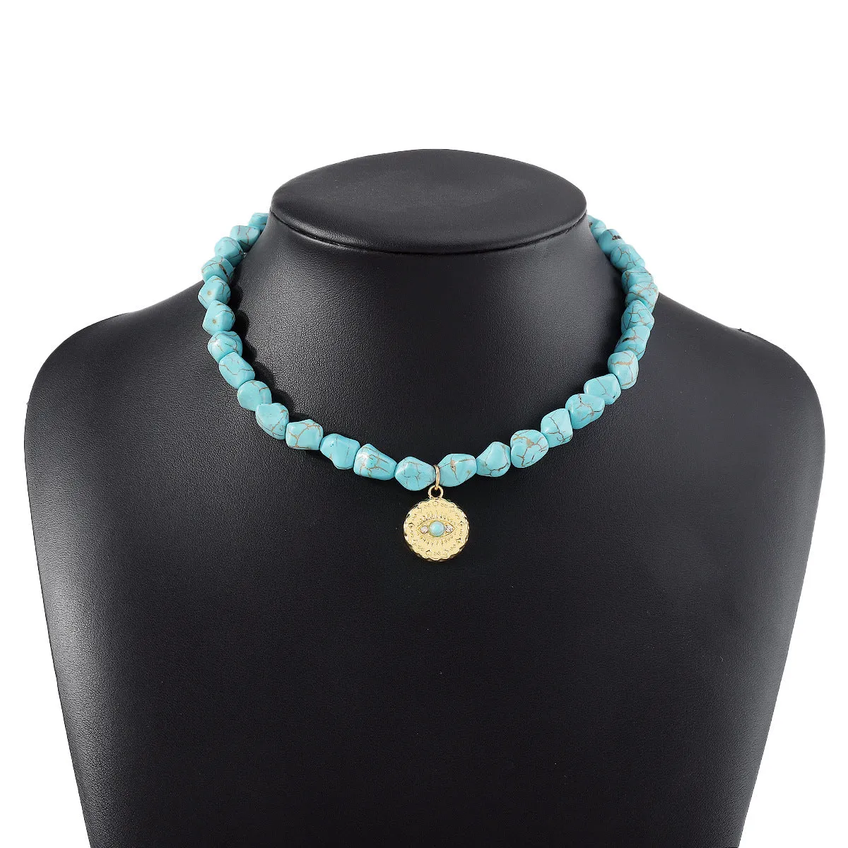Wholesale Vintage Turquoise Necklace Collarbone Chain
