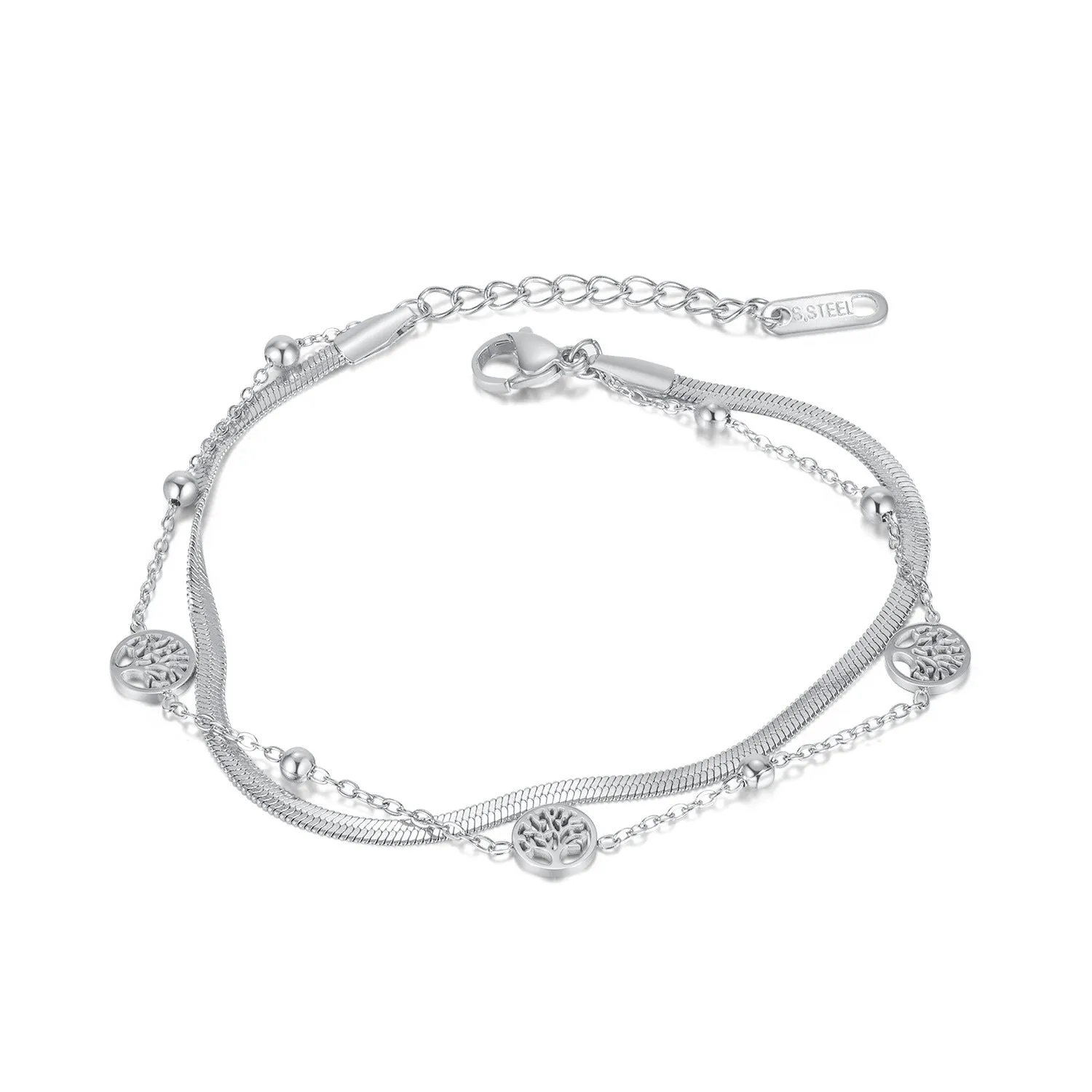 Wholesale Vintage Wild Snake Bone Tree of Life Bracelet