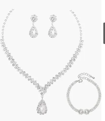 Wholesale Wedding Bride Rhinestone Earrings