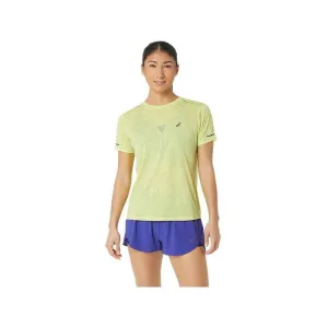 Haut SS à motif MetaRun pour femme - JAUNE LUMINEUX Vêtements Asics