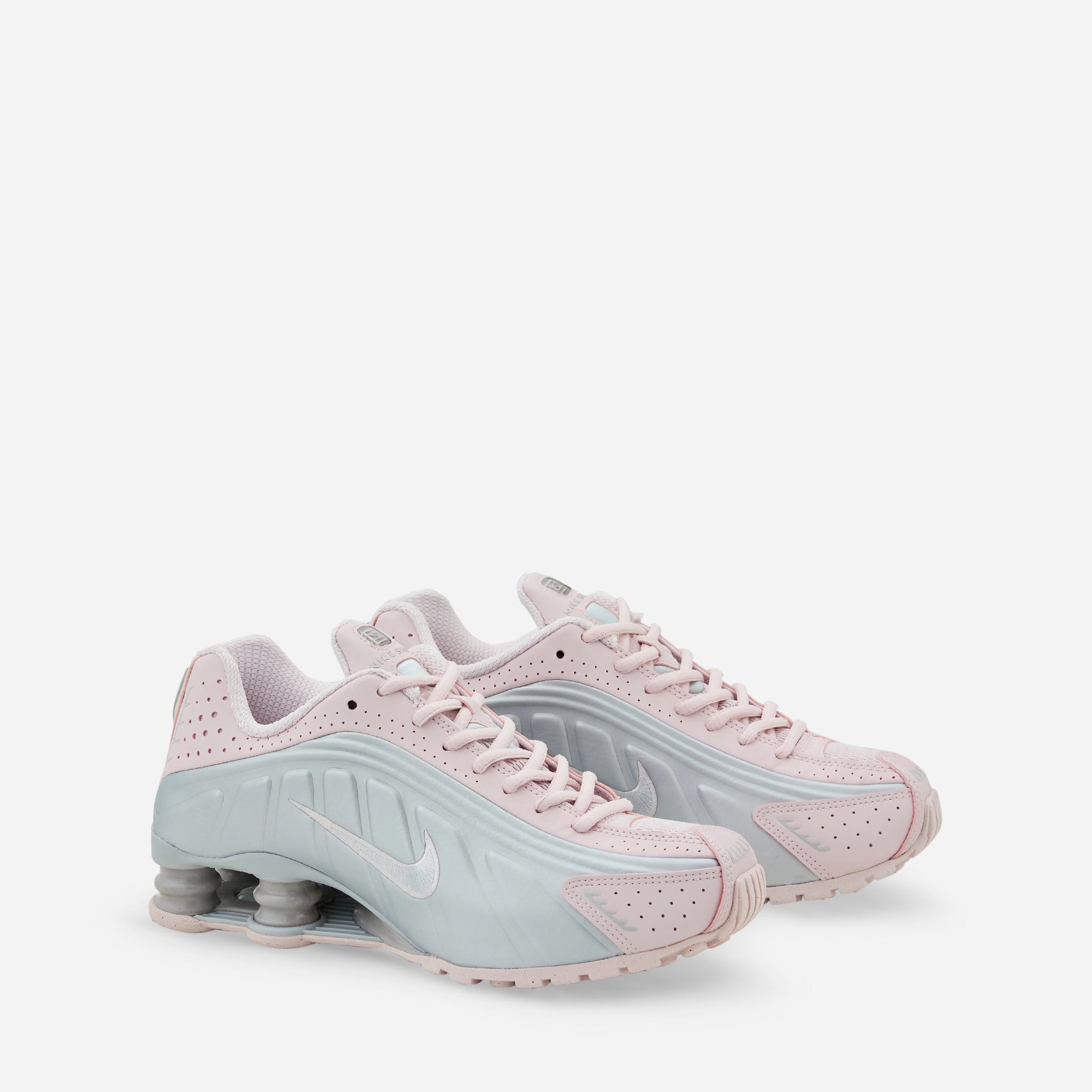 Women's Shox R4 Barely Rose | Metallic Platinum