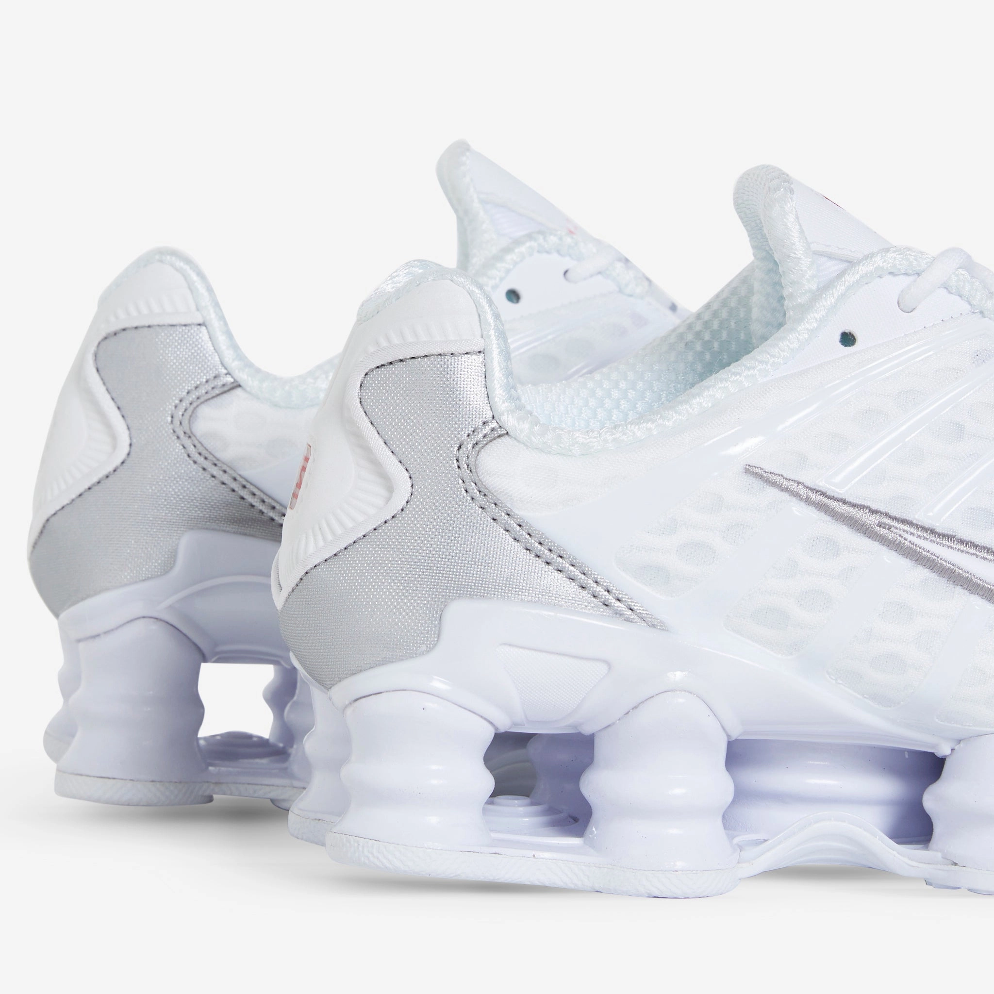 Women's Shox TL White | White | Metallic Silver | Max Orange
