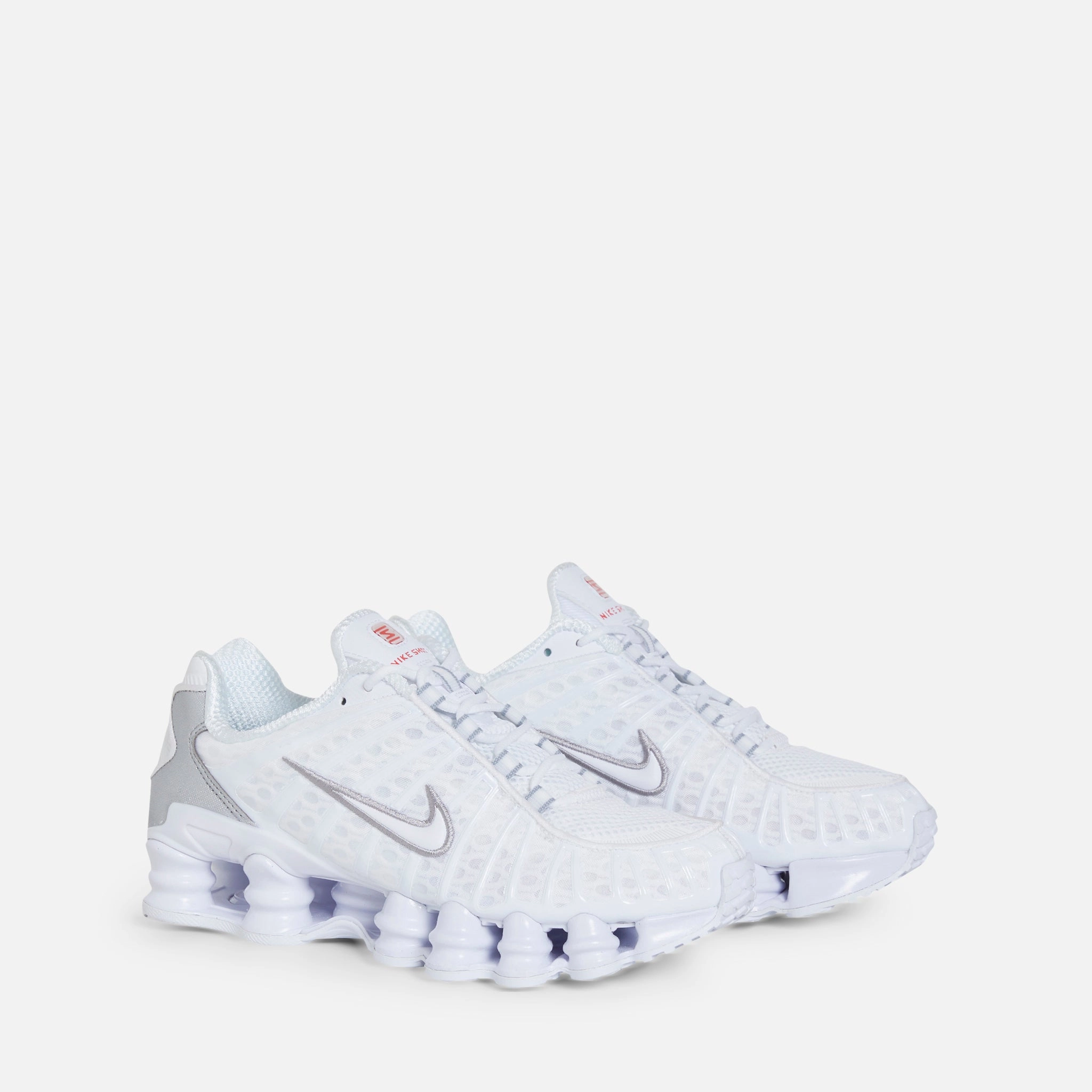 Women's Shox TL White | White | Metallic Silver | Max Orange