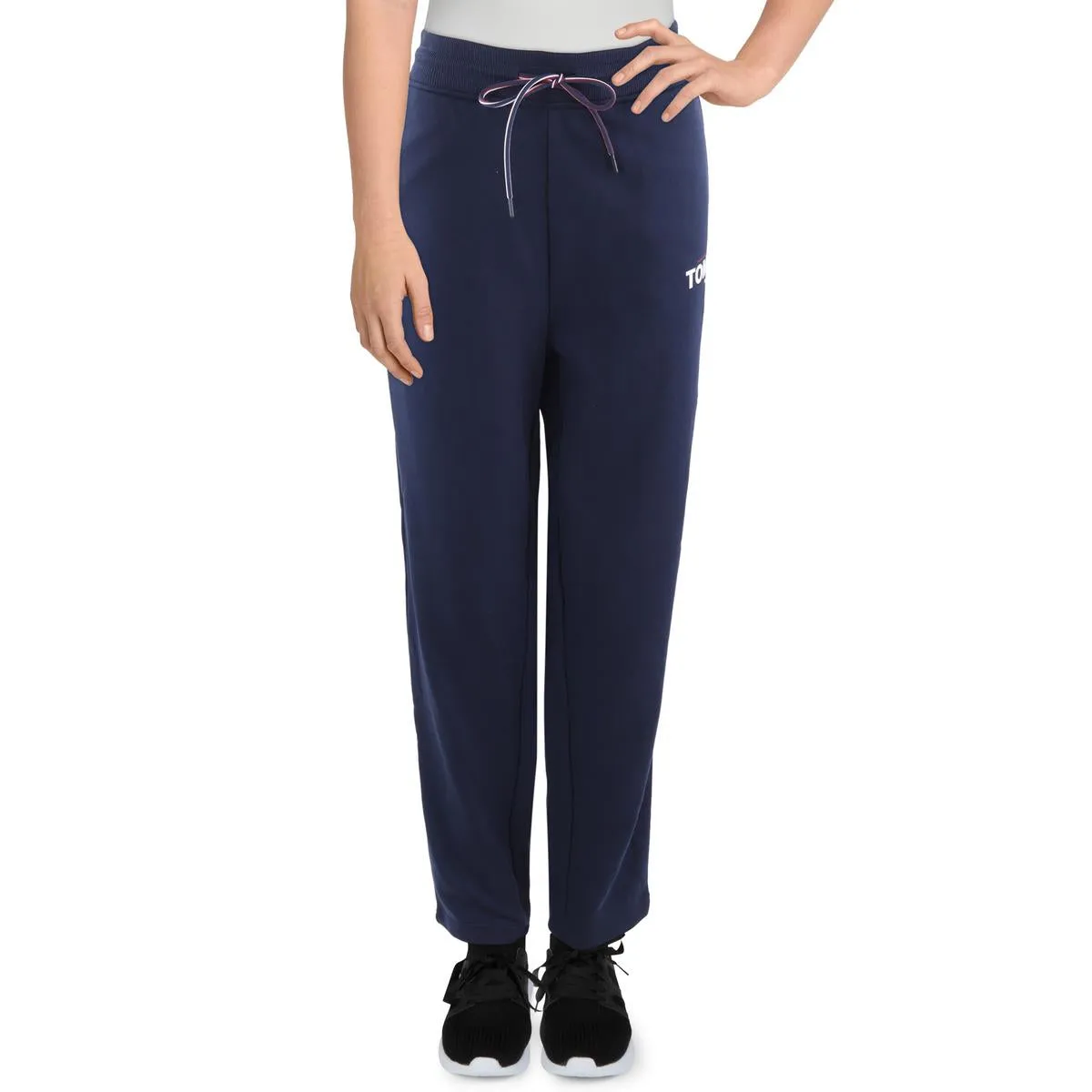 Womens Drawstring Hem Cotton Sweatpants