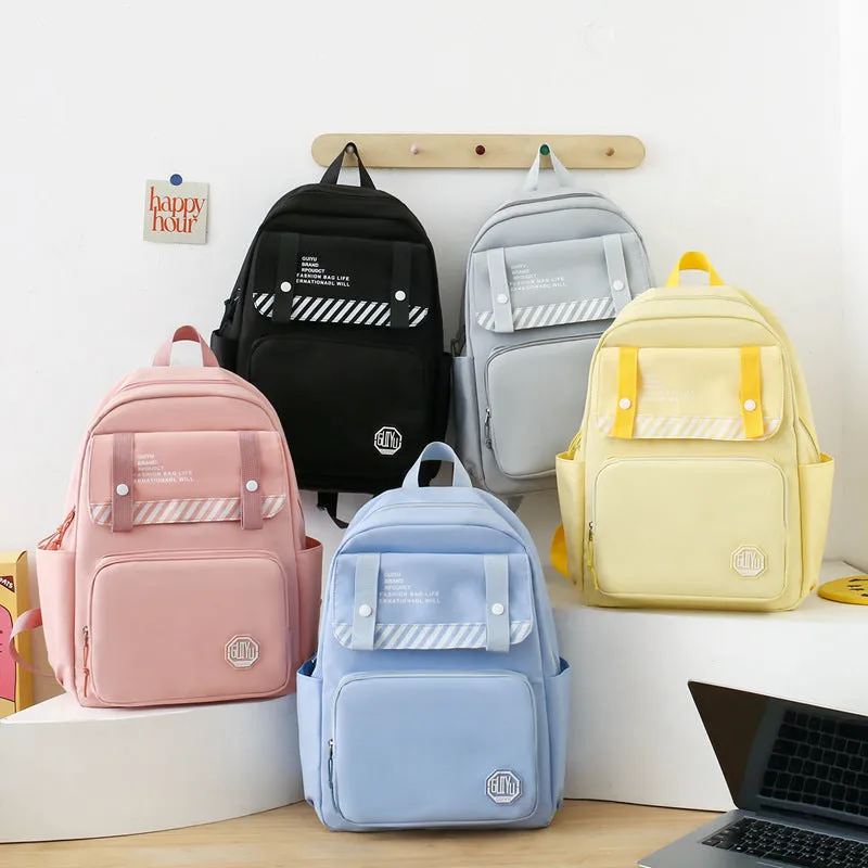 Women's large capacity backpack, 4-piece backpack 