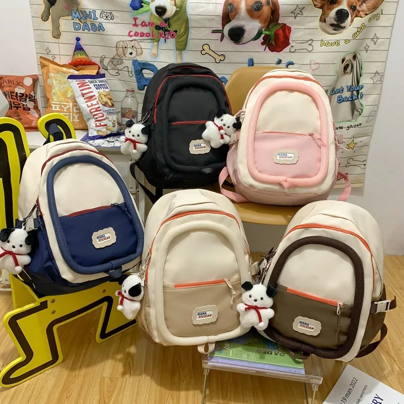 women's simple large capacity backpack 