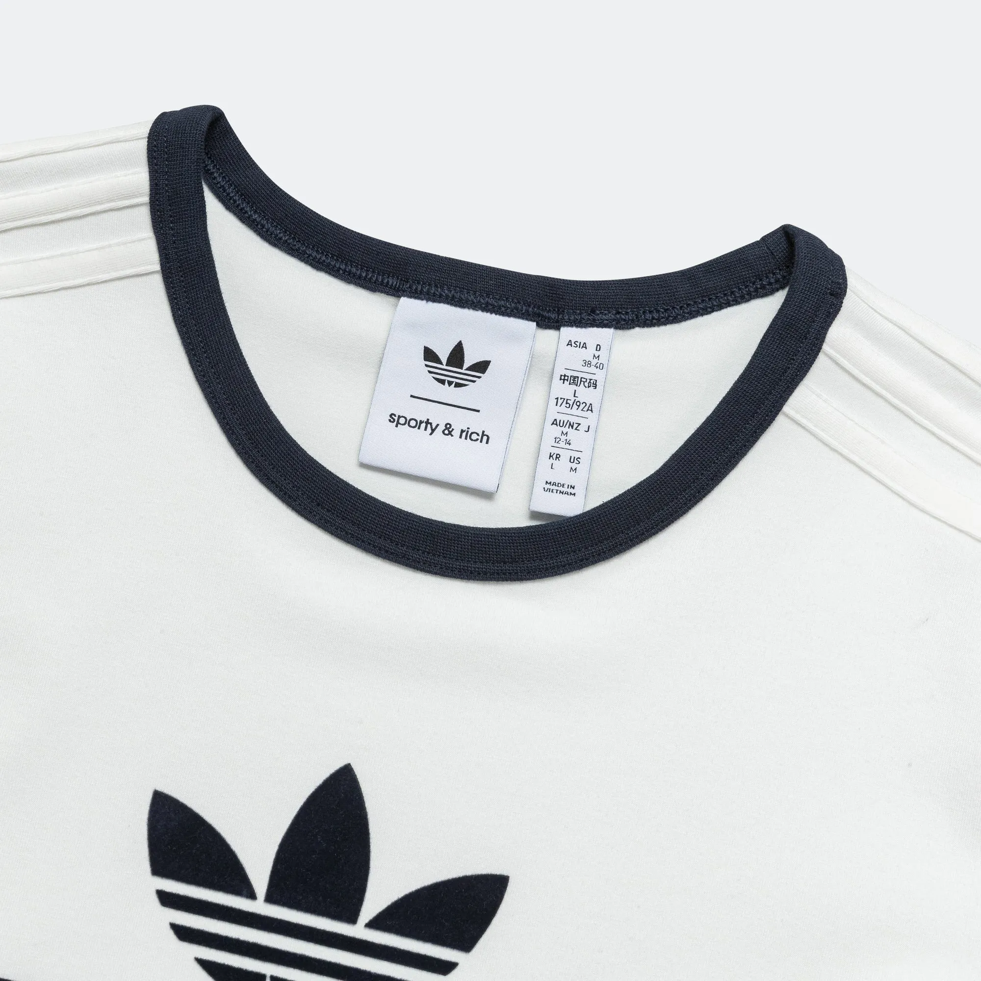 Womens T-Shirt x Sporty & Rich - Cream White/Night Navy