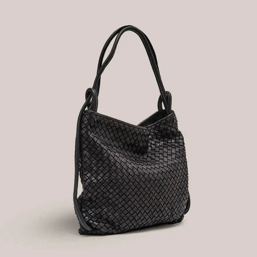 Woven Bella Backpack Black