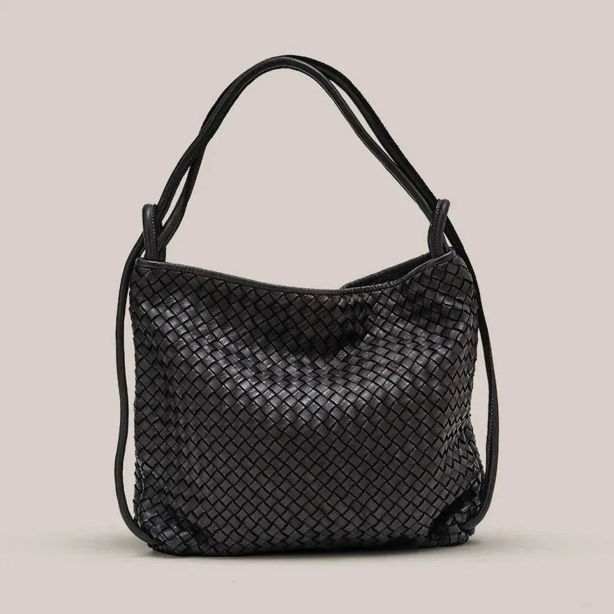 Woven Bella Backpack Black