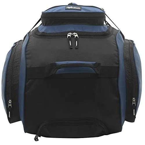 Wrangler Wesley Rolling Duffel Bag, Navy Blue, Large 30-Inch