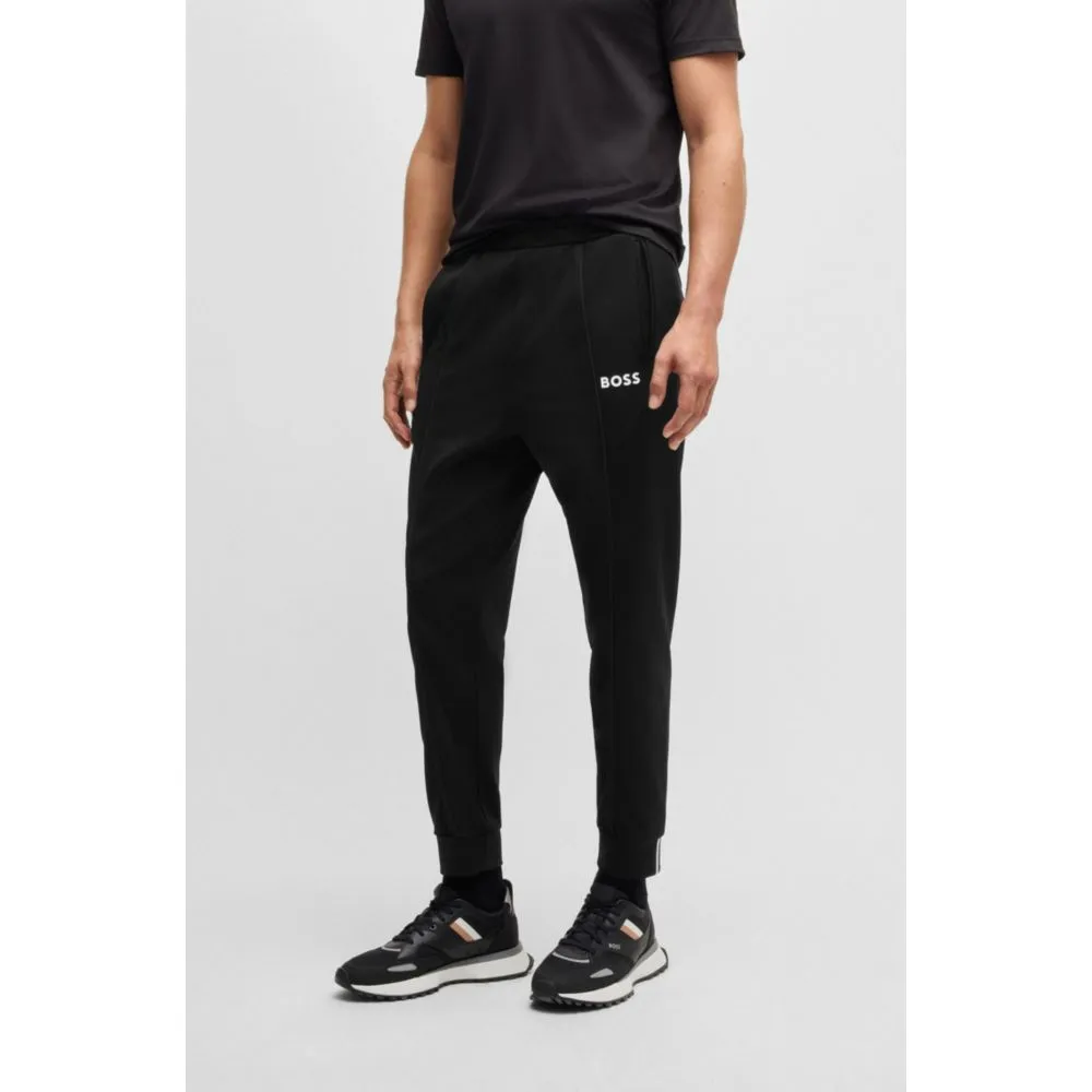 x Matteo Berrettini Regular-fit trousers in stretch gabardine with logo detail