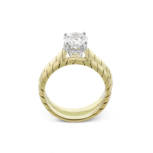 Zeghani Halo Crown Engagement Ring Zr2369