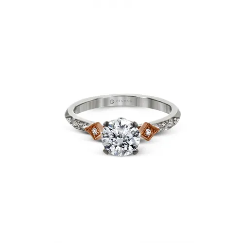 Zeghani Under Halo Engagement Ring Zr2113