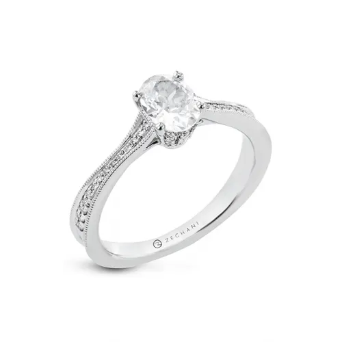 Zeghani Under Halo Engagement Ring Zr2334